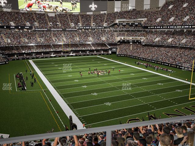 Seating view for Caesars Superdome Section Suite 351