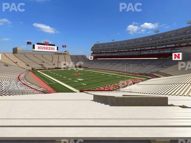 Seating view for Memorial Stadium Nebraska Section 19