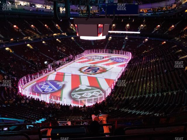 Seating view for Rogers Arena Section 314