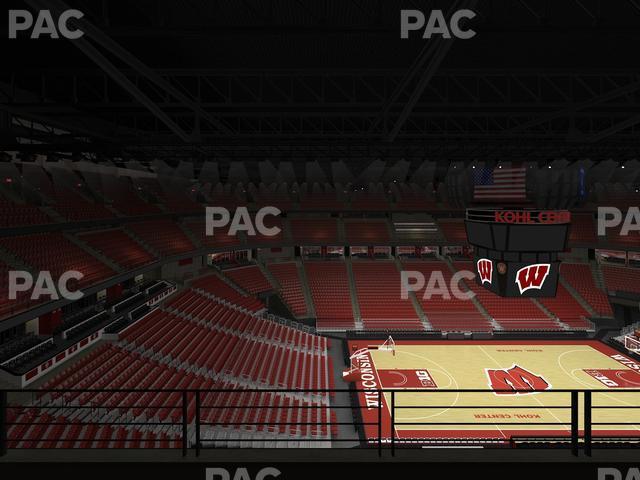 Seating view for Kohl Center Section 324