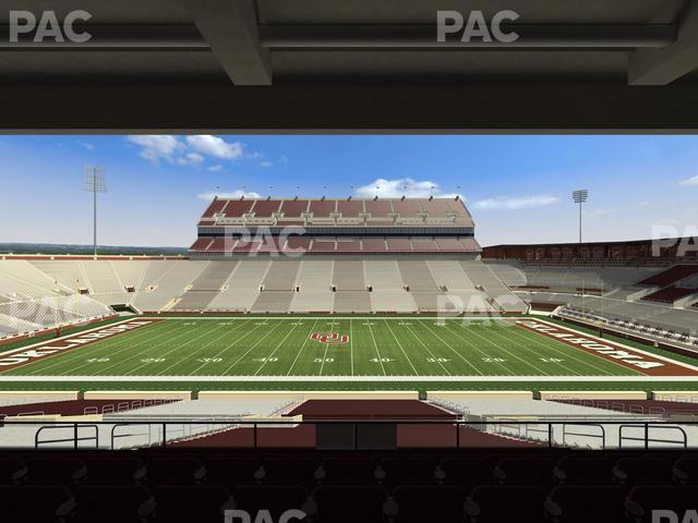 Seating view for Gaylord Family Oklahoma Memorial Stadium Section 5