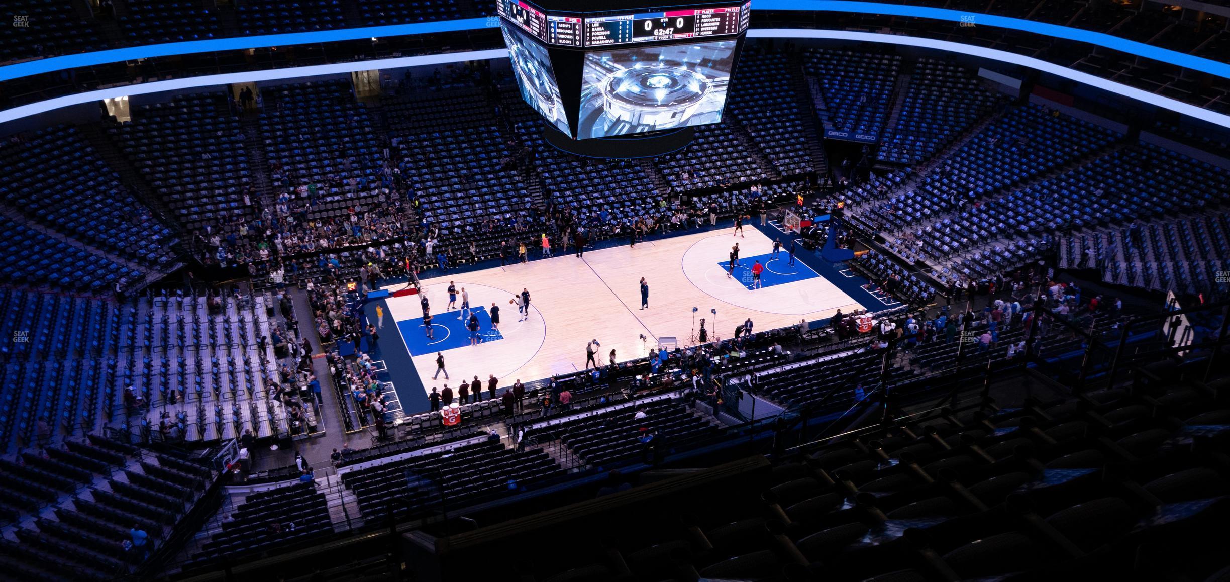 Seating view for American Airlines Center Section 328