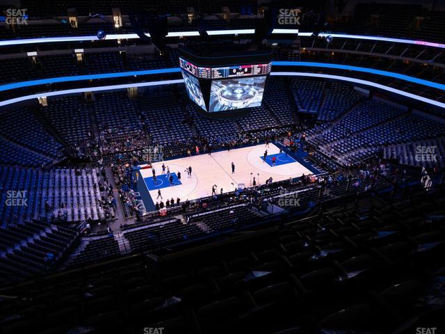 Seating view for American Airlines Center Section 328