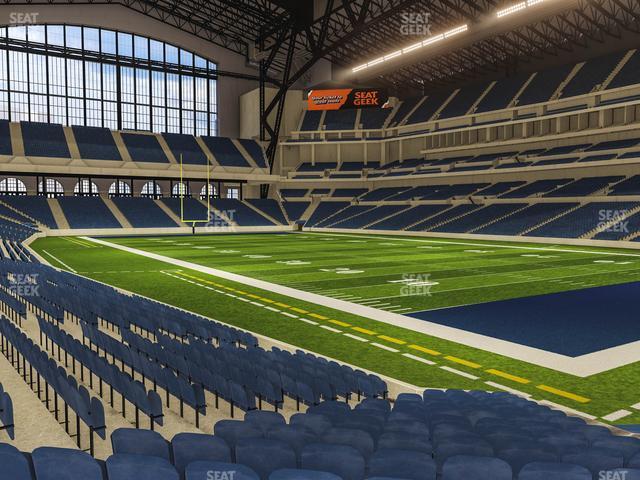 Seating view for Lucas Oil Stadium Section 132