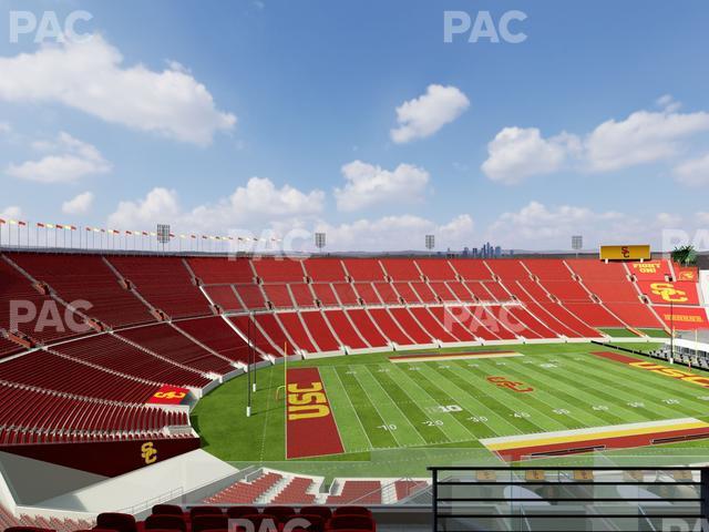 Seating view for Los Angeles Memorial Coliseum Section Club 412