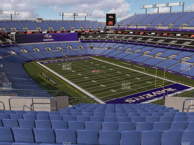 Seating view for M&T Bank Stadium Section 518