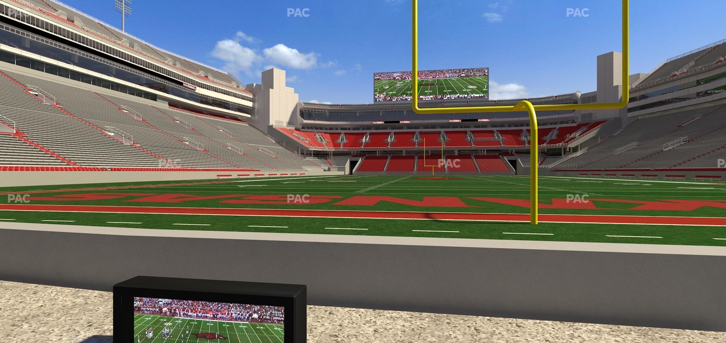 Seating view for Razorback Stadium Section Loge 11