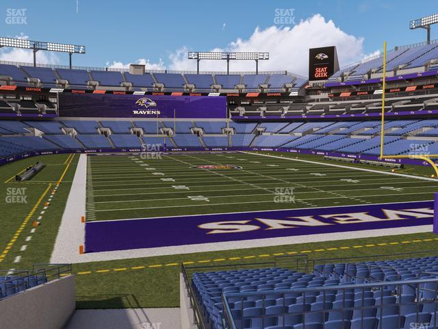 Seating view for M&T Bank Stadium Section 115