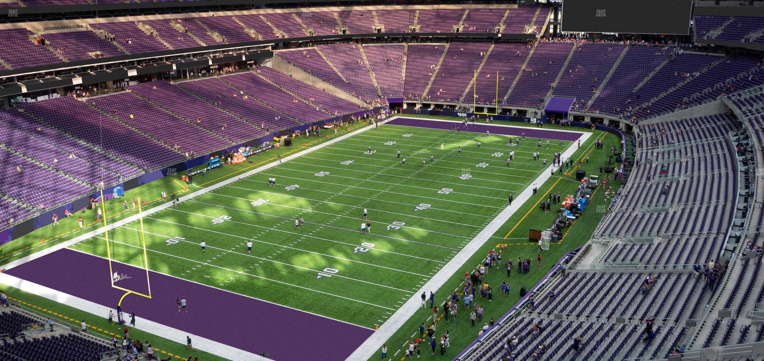 Seating view for U.S. Bank Stadium Section 350