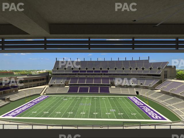 Seating view for Amon G. Carter Stadium Section Legends Club 330