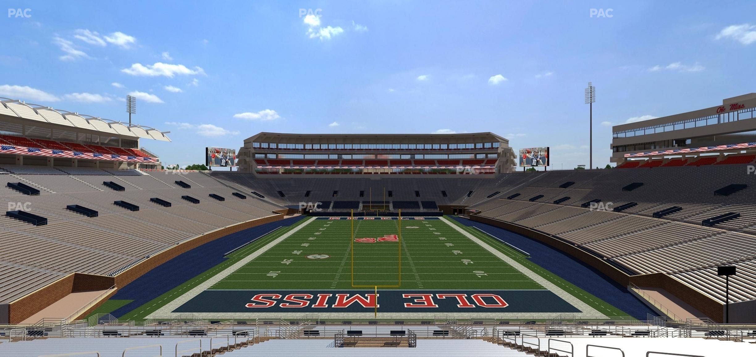 Seating view for Vaught Hemingway Stadium Section Student N 6