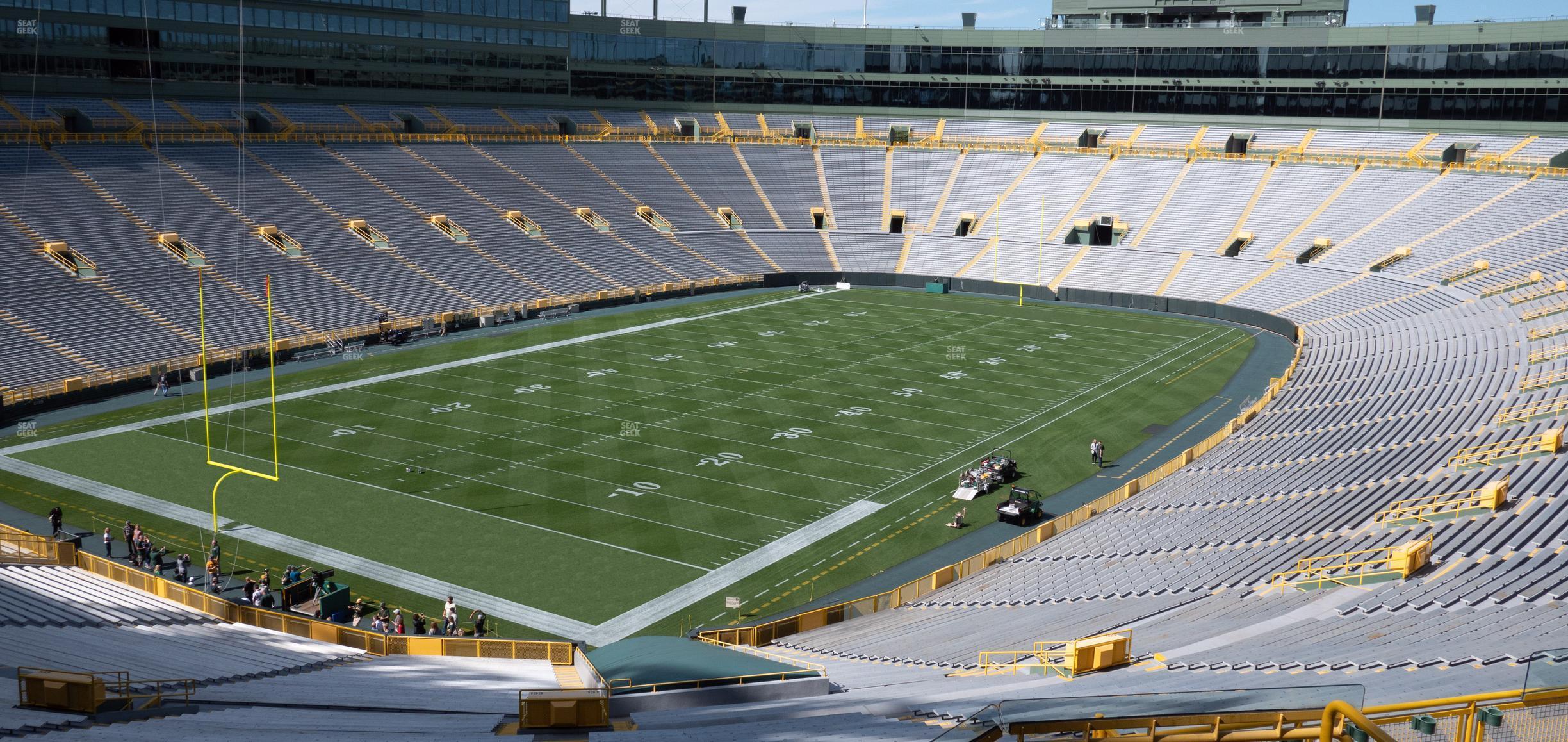 Seating view for Lambeau Field Section 345