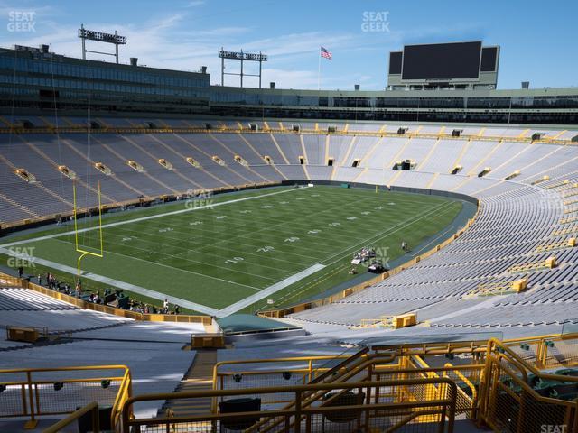 Seating view for Lambeau Field Section 345