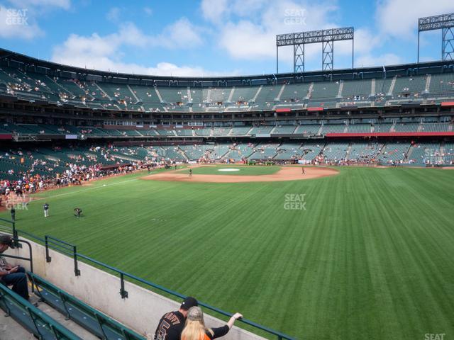 Seating view for Oracle Park Section Arcade 146