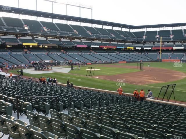 Seating view for Oriole Park at Camden Yards Section 14