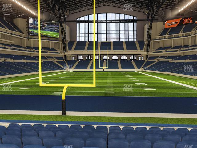 Seating view for Lucas Oil Stadium Section 126