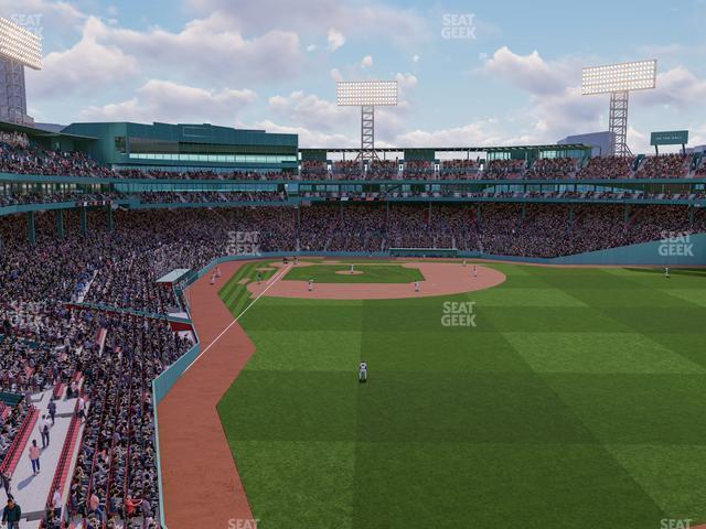 Seating view for Fenway Park Section Right Field Roof Deck Table 105