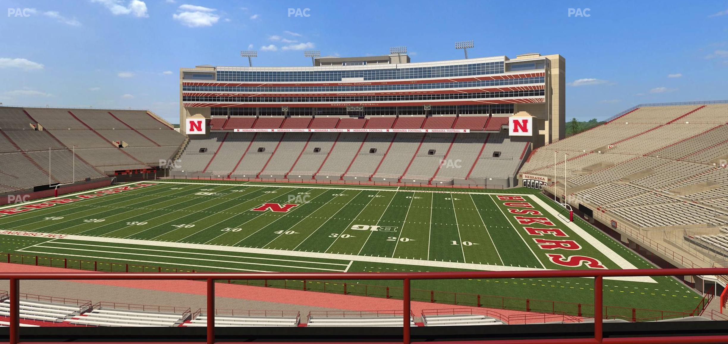 Seating view for Memorial Stadium Nebraska Section 203