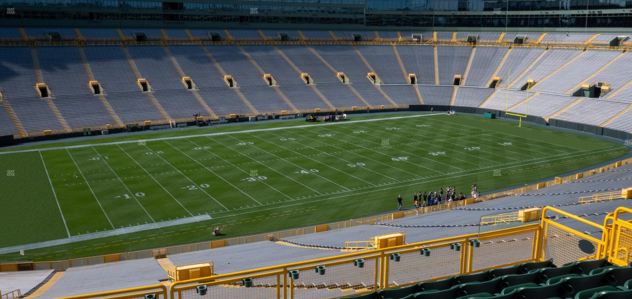 Seating view for Lambeau Field Section 427