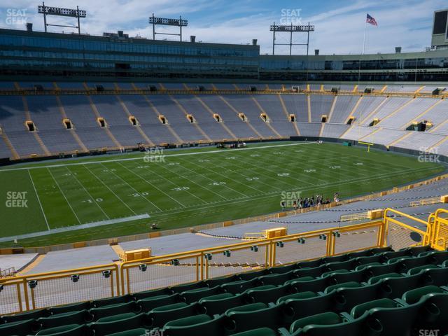 Seating view for Lambeau Field Section 427