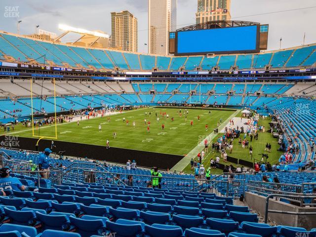 Seating view for Bank of America Stadium Section 254