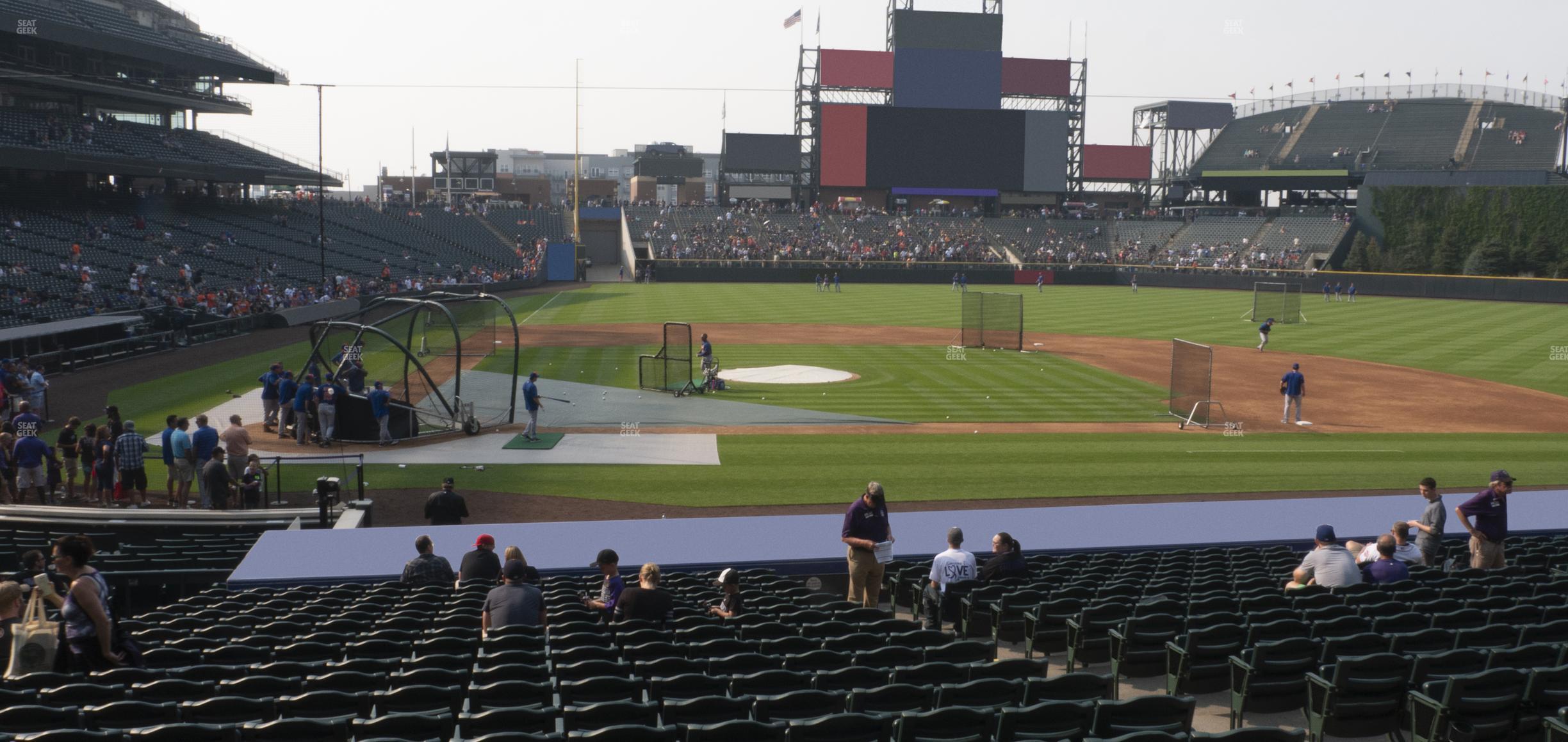 Seating view for Coors Field Section 125