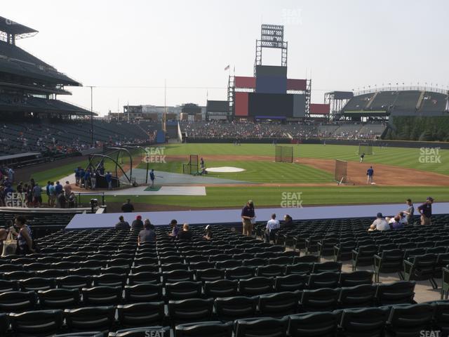 Seating view for Coors Field Section 125