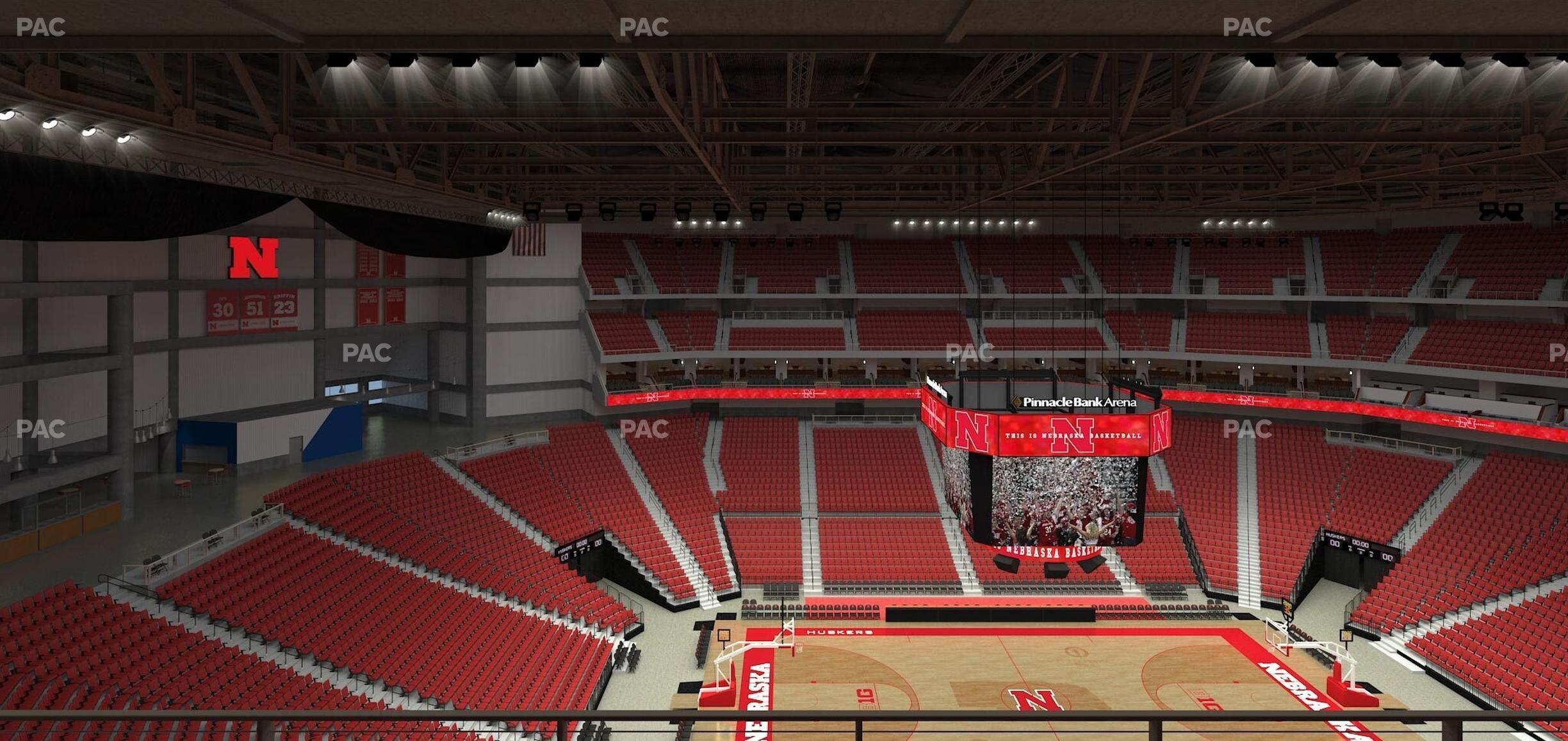 Seating view for Pinnacle Bank Arena Section 320