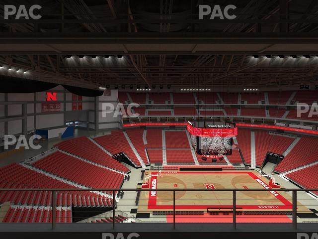 Seating view for Pinnacle Bank Arena Section 320