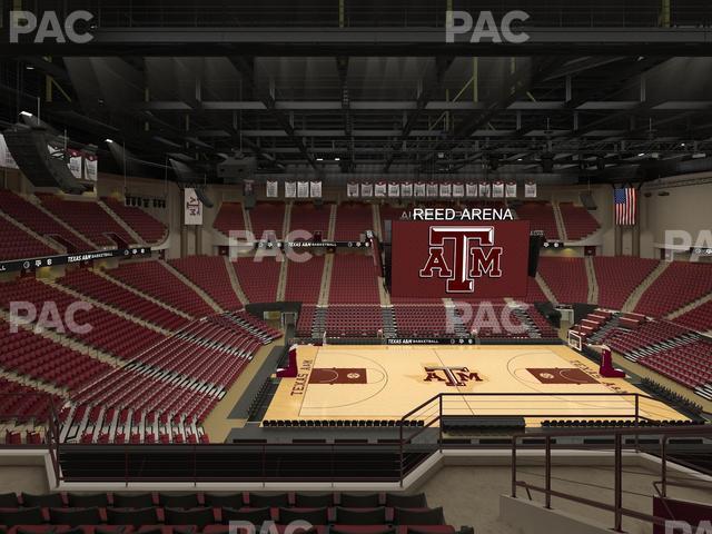 Seating view for Reed Arena Section 206