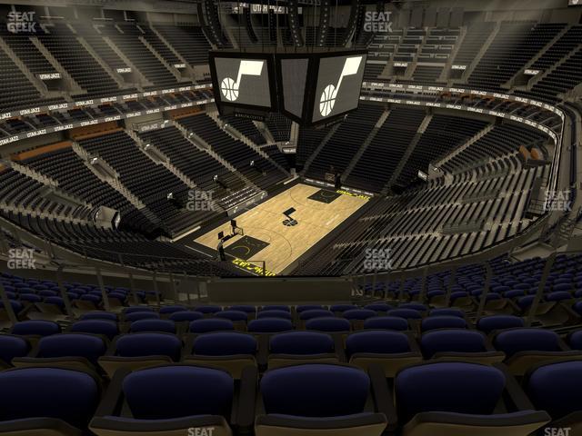 Seating view for Delta Center Section 138