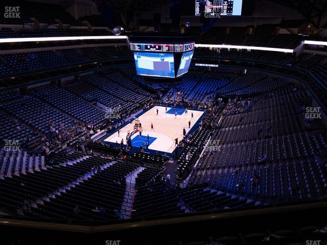 Seating view for American Airlines Center Section 316