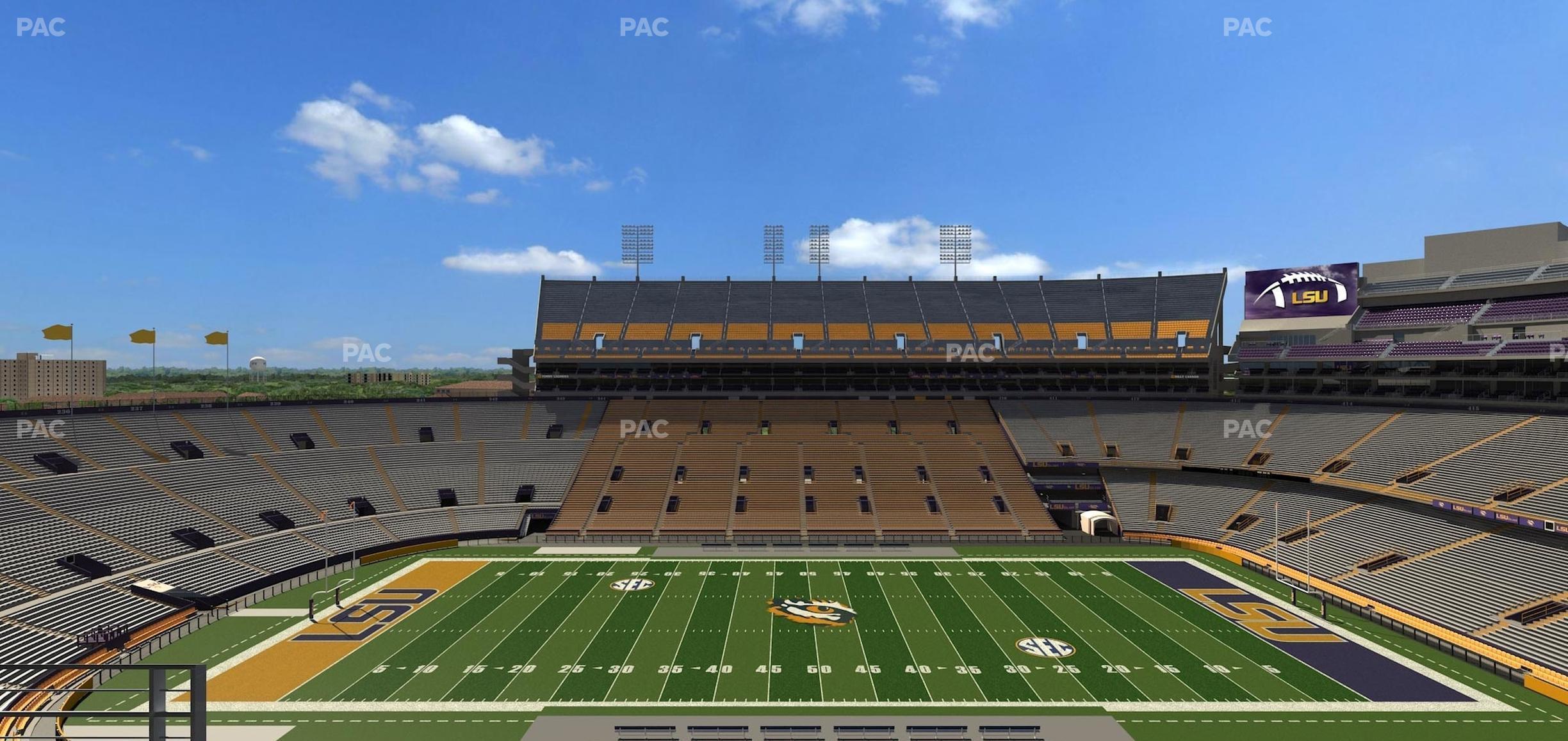 Seating view for Tiger Stadium Section Club 207