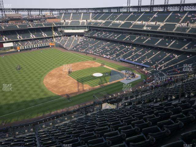 Seating view for Coors Field Section Upper 343