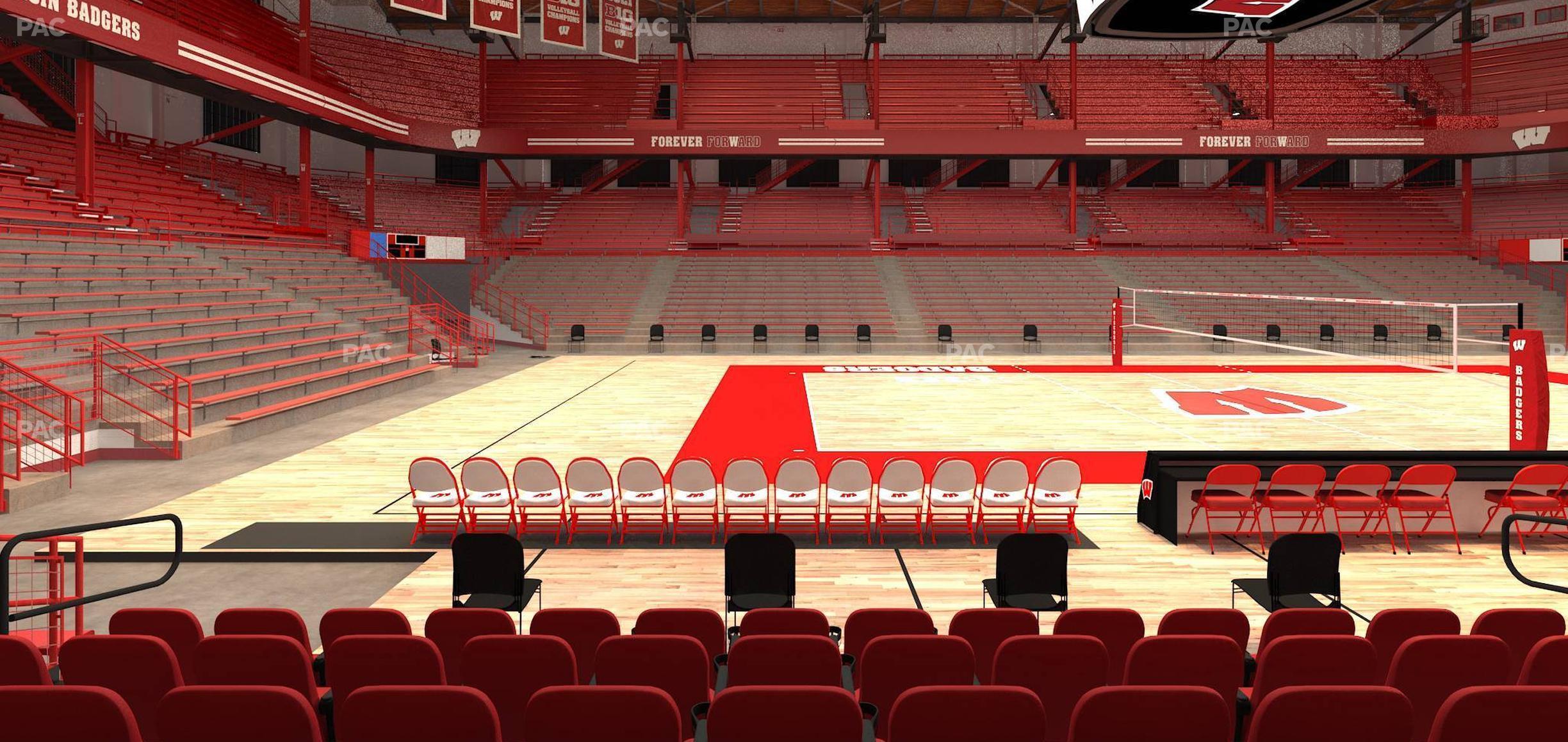 Seating view for Wisconsin Field House Section G