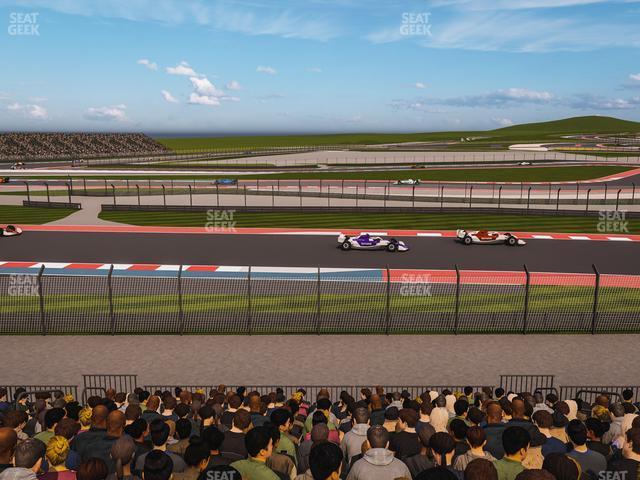 Seating view for Circuit of The Americas Section Turn 15 Grandstand 19