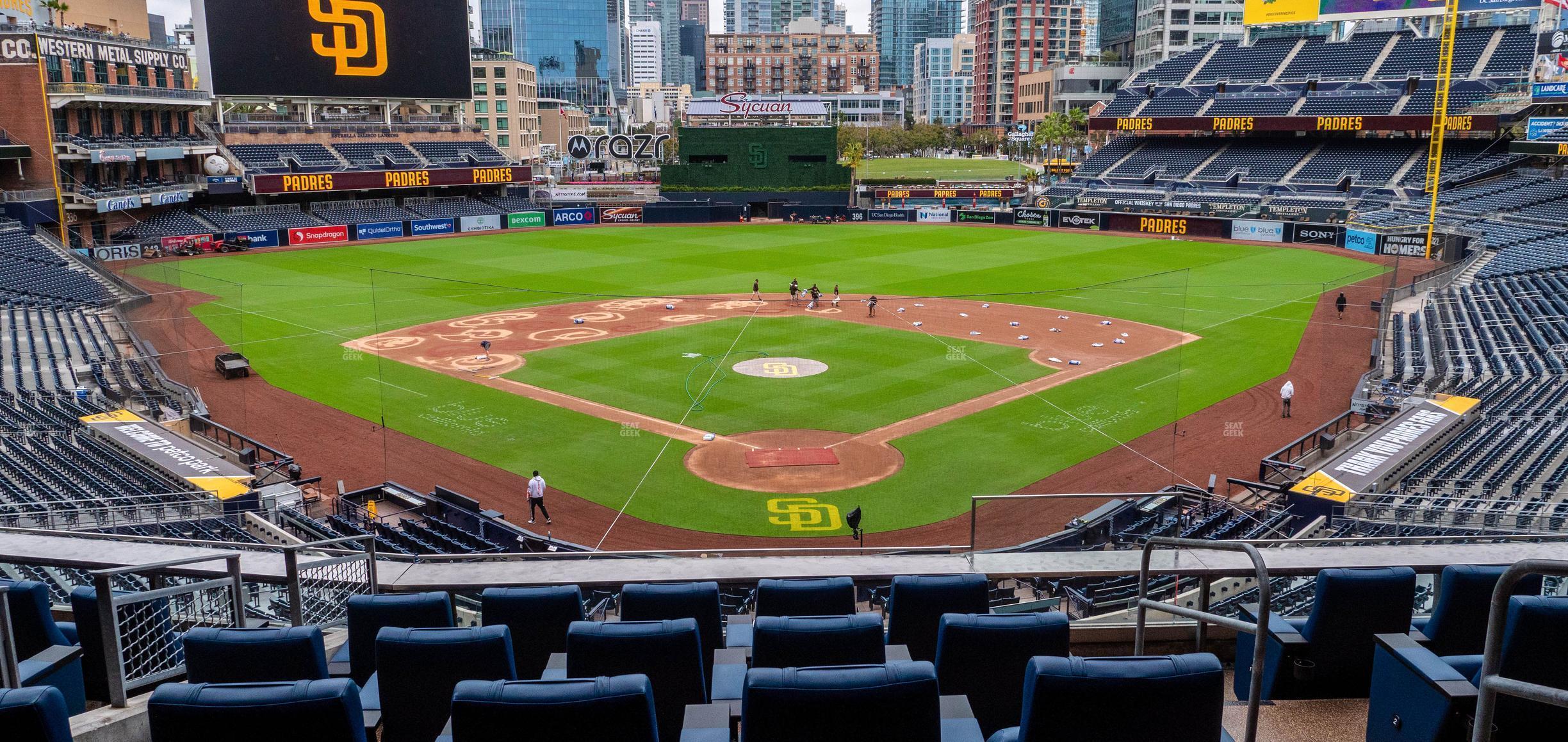 Seating view for Petco Park Section Garden Level Suite 3