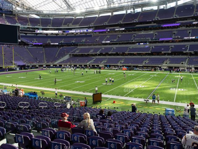 Seating view for U.S. Bank Stadium Section 107