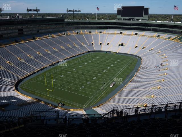 Seating view for Lambeau Field Section 739 S