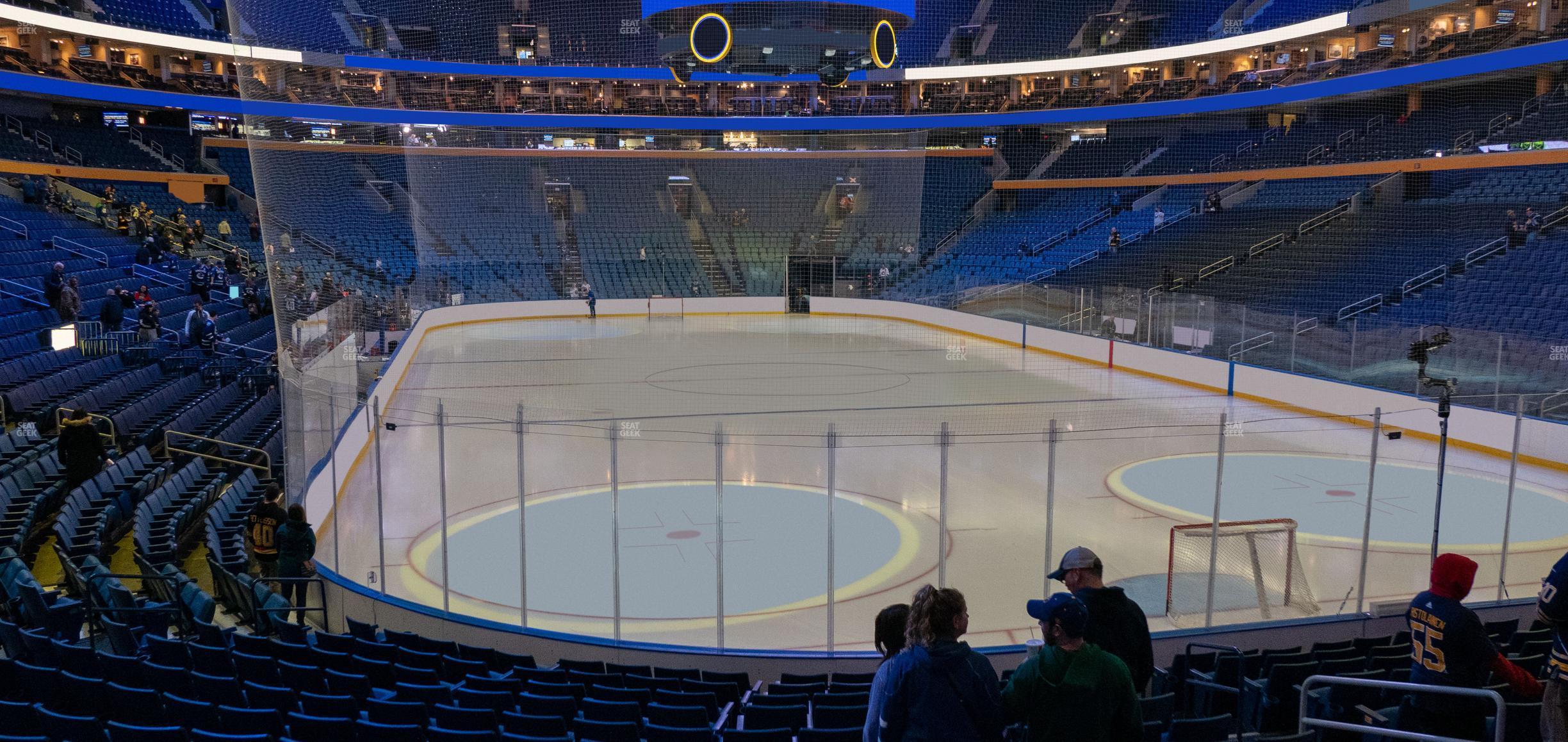 Seating view for KeyBank Center Section 100