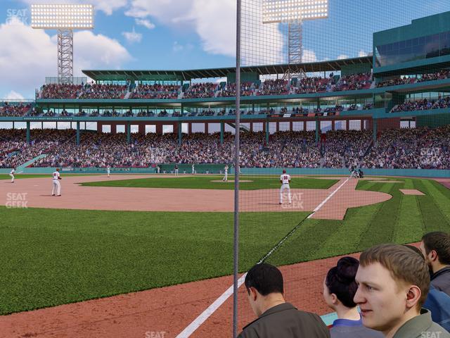 Seating view for Fenway Park Section Field Box Club 80