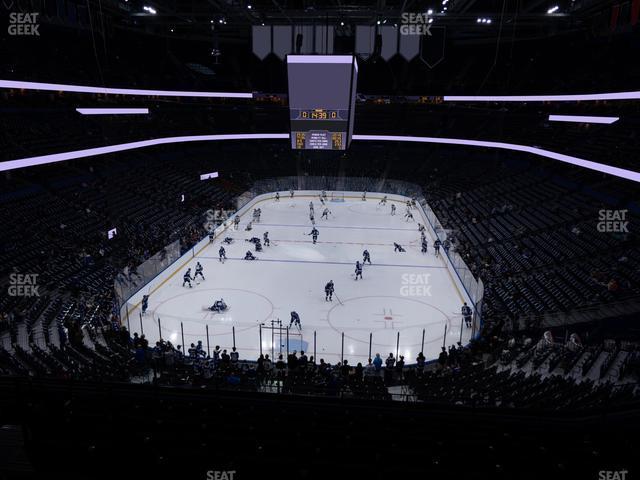 Seating view for Amalie Arena Section Club 13