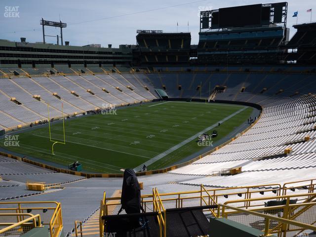 Seating view for Lambeau Field Section 308