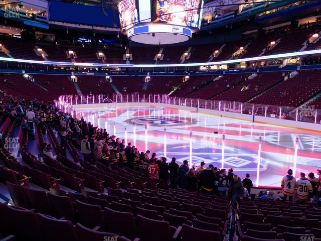 Seating view for Rogers Arena Section 114