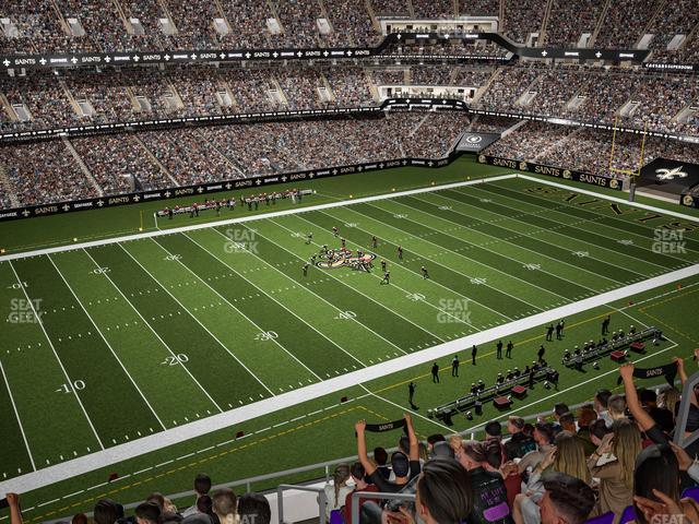 Seating view for Caesars Superdome Section 644