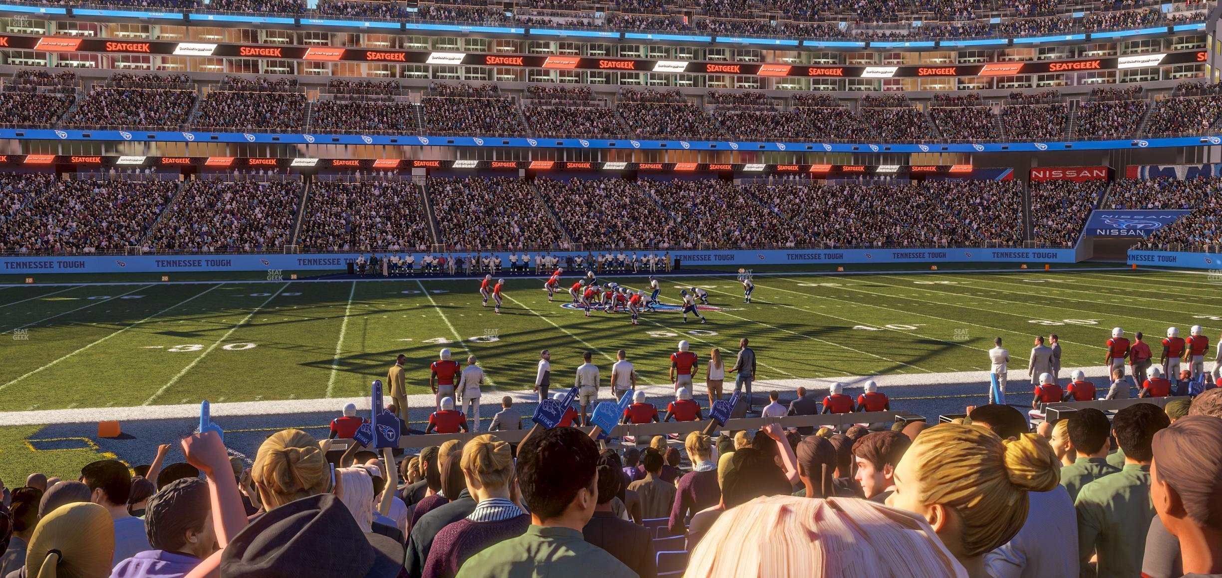 Seating view for Nissan Stadium Section 113