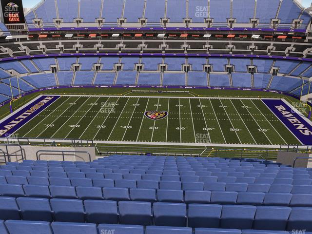 Seating view for M&T Bank Stadium Section 526