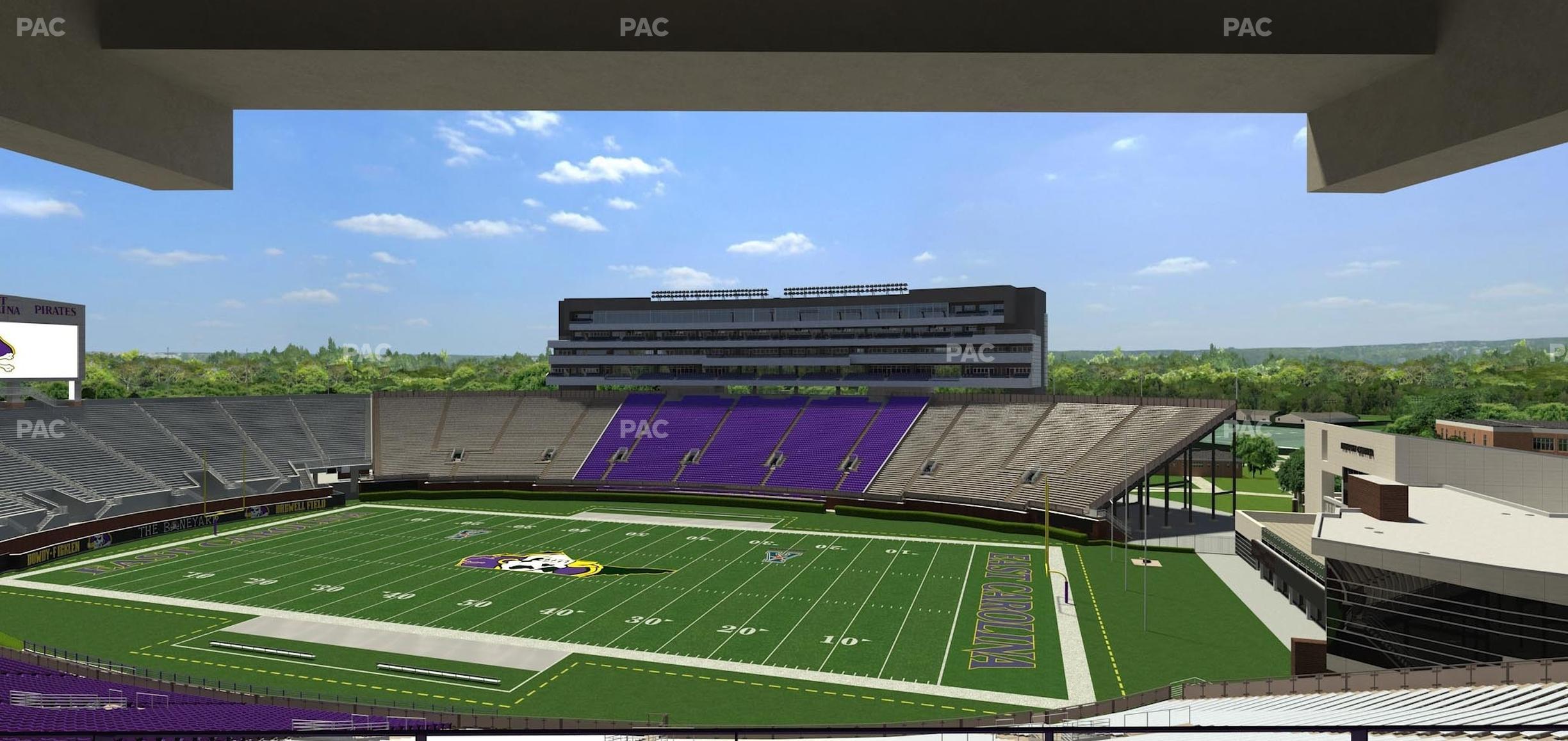 Seating view for Dowdy-Ficklen Stadium Section 114