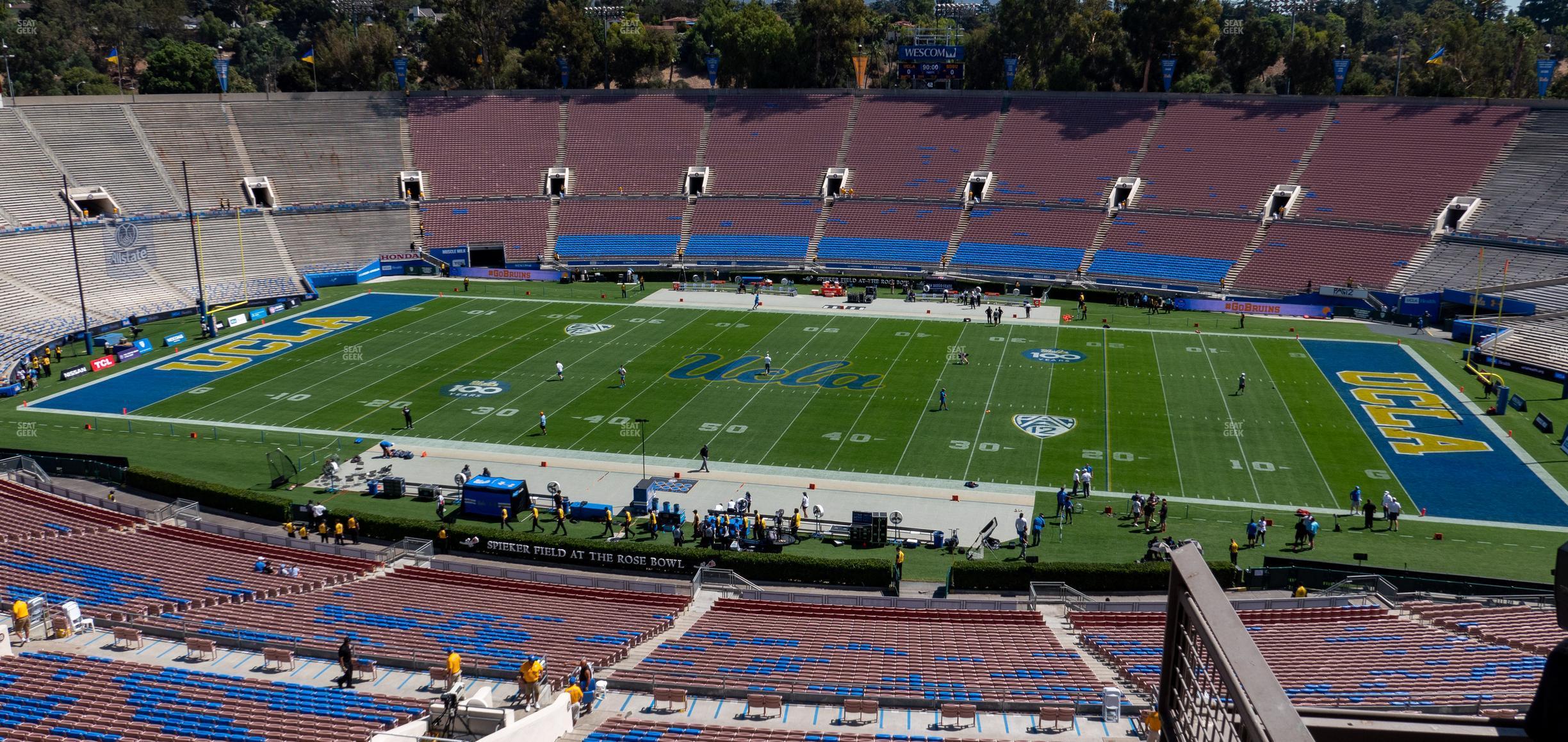 Seating view for Rose Bowl Stadium Section Club 207