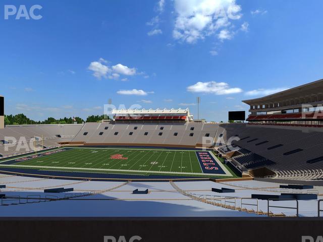 Seating view for Vaught Hemingway Stadium Section West Chairbacks 1